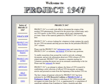 Tablet Screenshot of project1947.com
